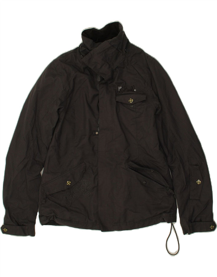 O'NEILL Womens Windbreaker Jacket UK 14 Medium Grey Polyamide Vintage O'Neill and Second-Hand O'Neill from Messina Hembry 