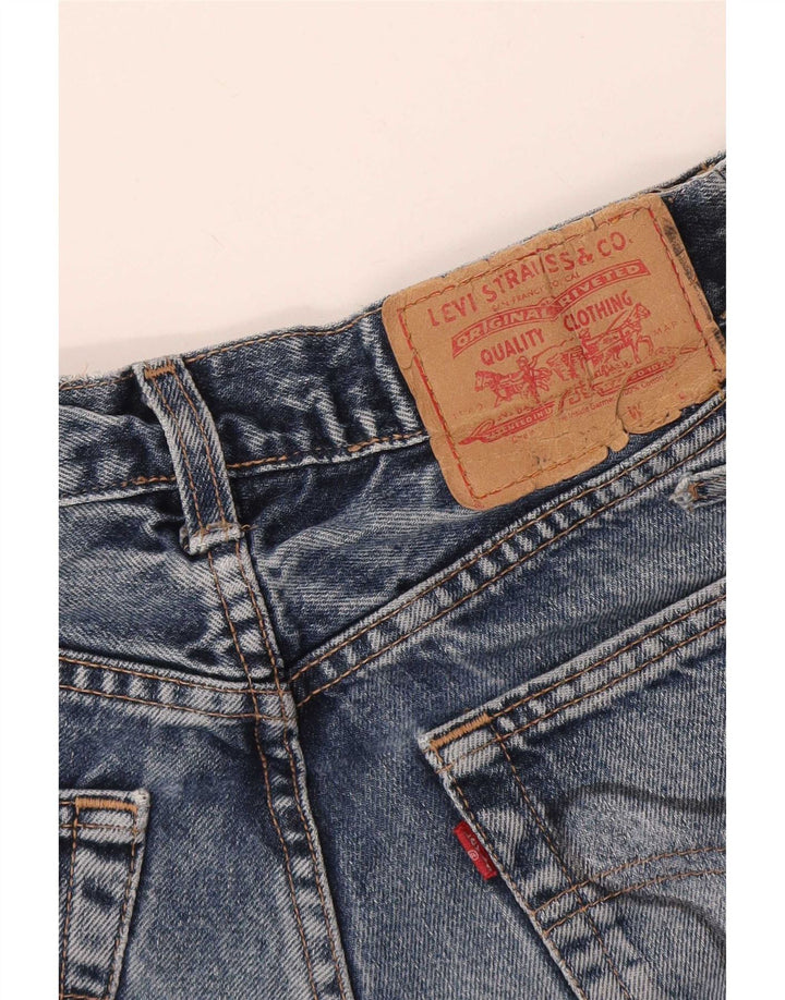 Levi's Distressed denimshorts til kvinder W24 XS Blå