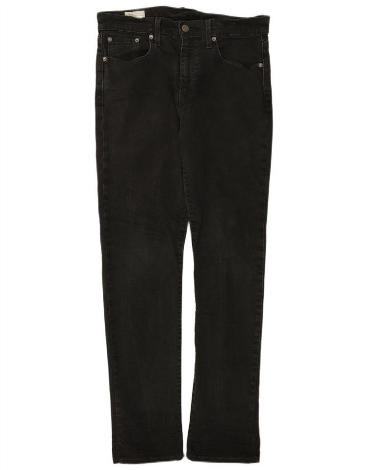 Levi's Slim Jeans til mænd W30 L32 sort bomuld