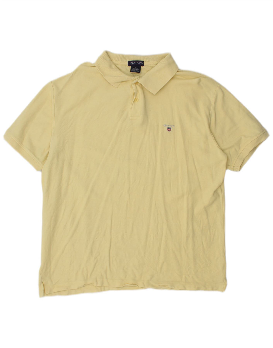 Gant herre poloshirt XL gul bomuld