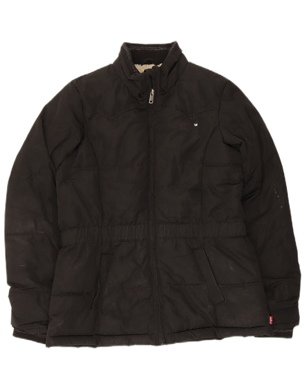 Levi's Pige Polstret Jakke 13-14 År Sort Polyester