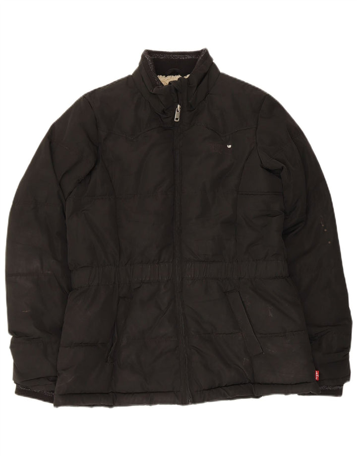 Levi's Pige Polstret Jakke 13-14 År Sort Polyester