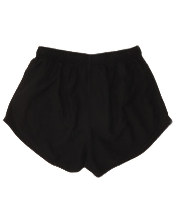Nike Dame Loose Fit Sports Shorts UK 10 Small Black Polyester Sports