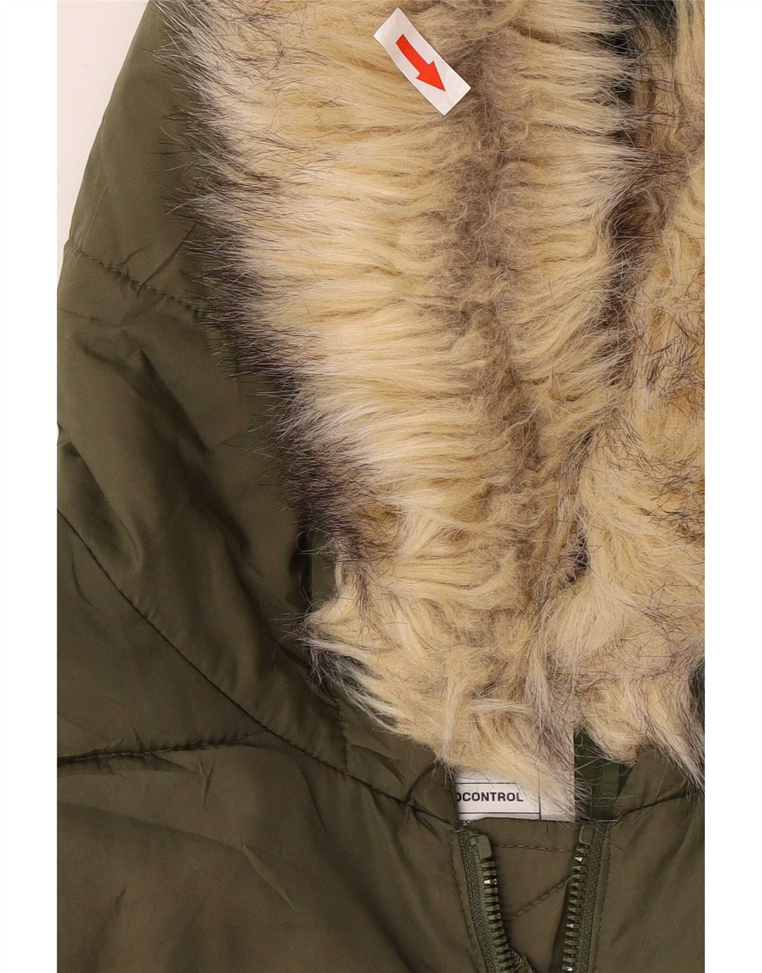 Gap Herre hættepolstret frakke UK 40 Large Khaki Polyester