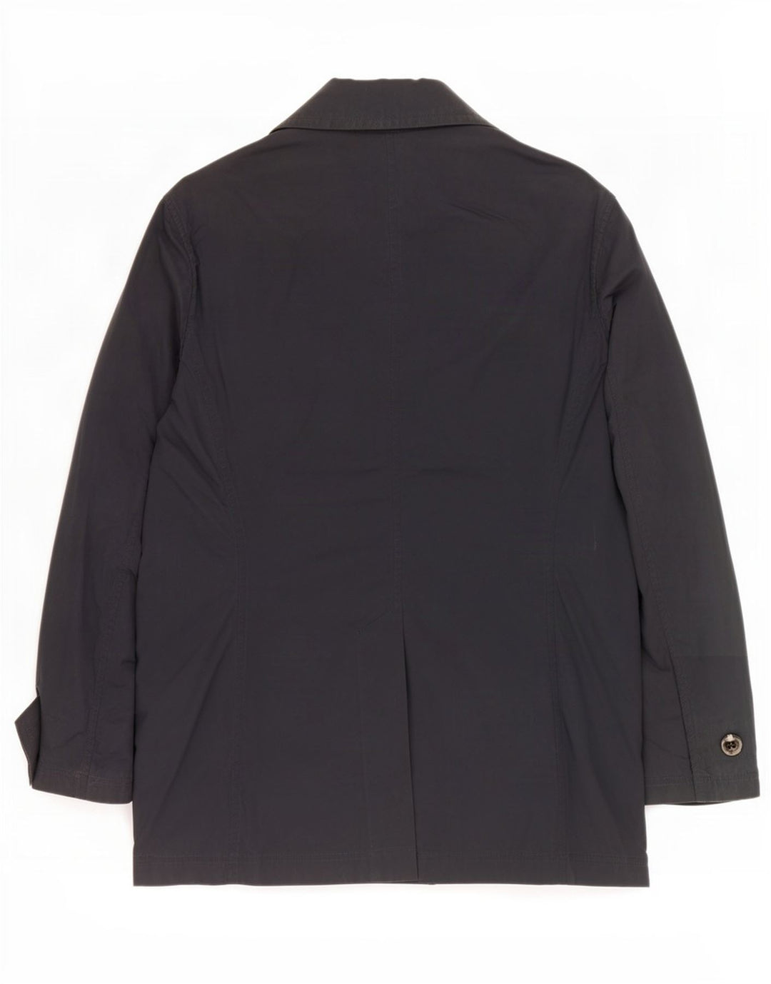 Hackett Herre Double Breasted Coat UK 38 Medium Navy Blue Nylon