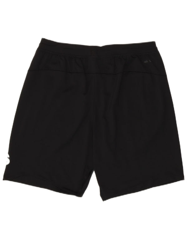 Adidas Herre Aeroready Graphic Sports Shorts Large Sort Polyester
