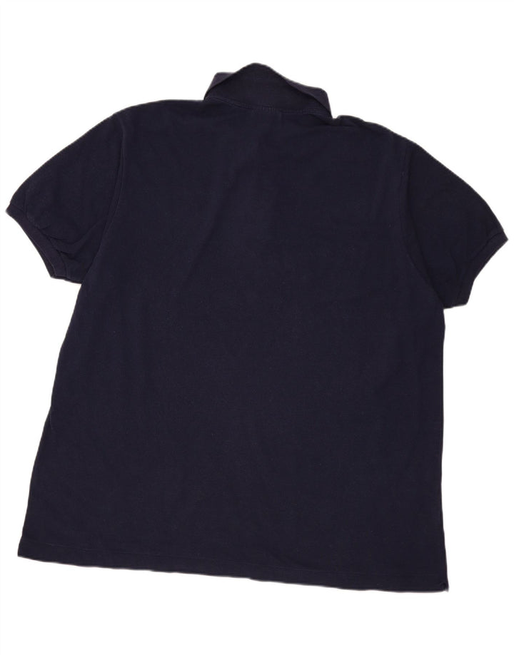 Lacoste herre polo skjorte str. 9 4XL marineblå bomuld