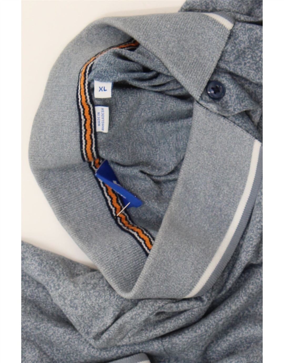 JACK & JONES Mens Polo Shirt XL Grey Cotton Vintage Jack & Jones and Second-Hand Jack & Jones from Messina Hembry 