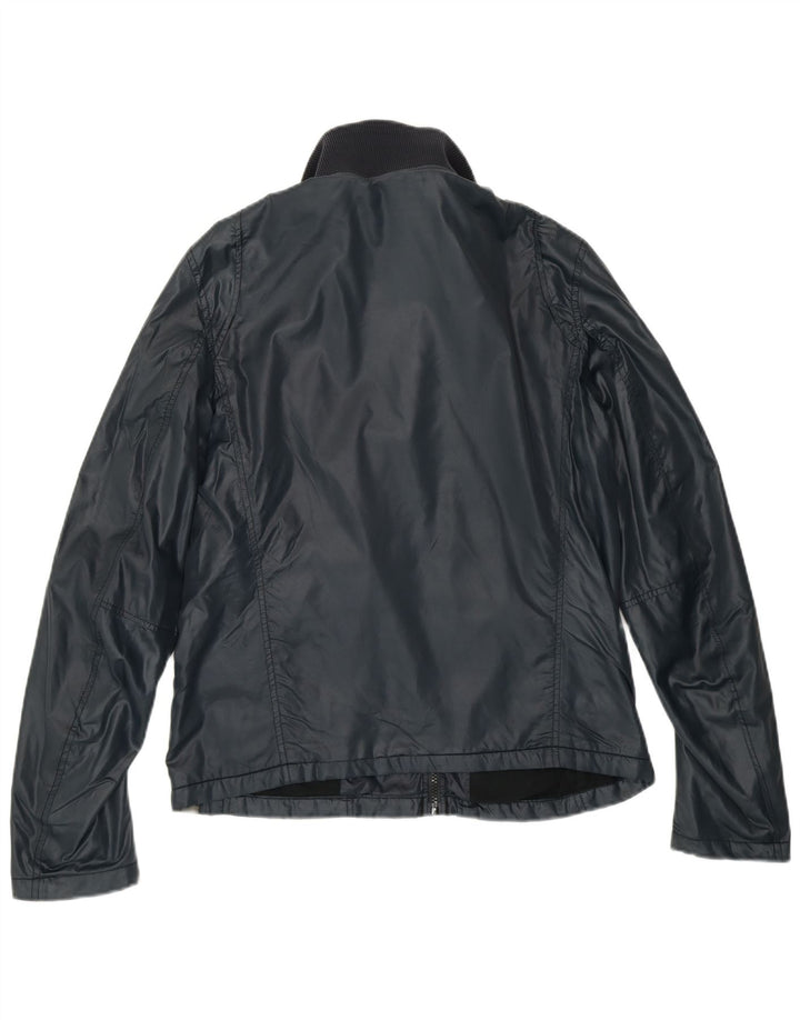 G-STAR Womens Bomber Jacket UK 14 Medium Navy Blue Polyamide