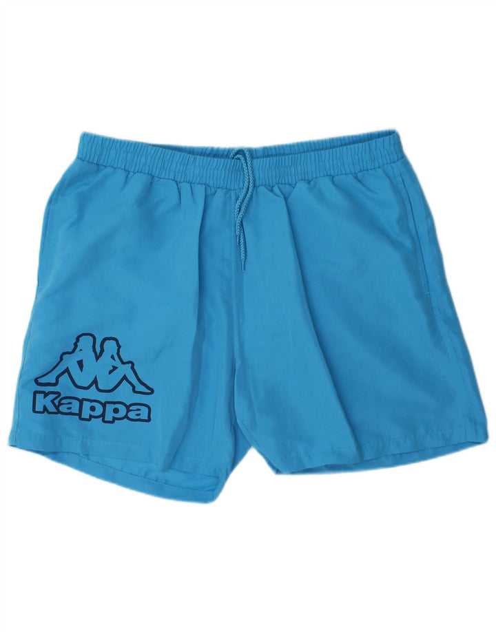 KAPPA Grafiske svømmeshorts til mænd XL Blå polyester