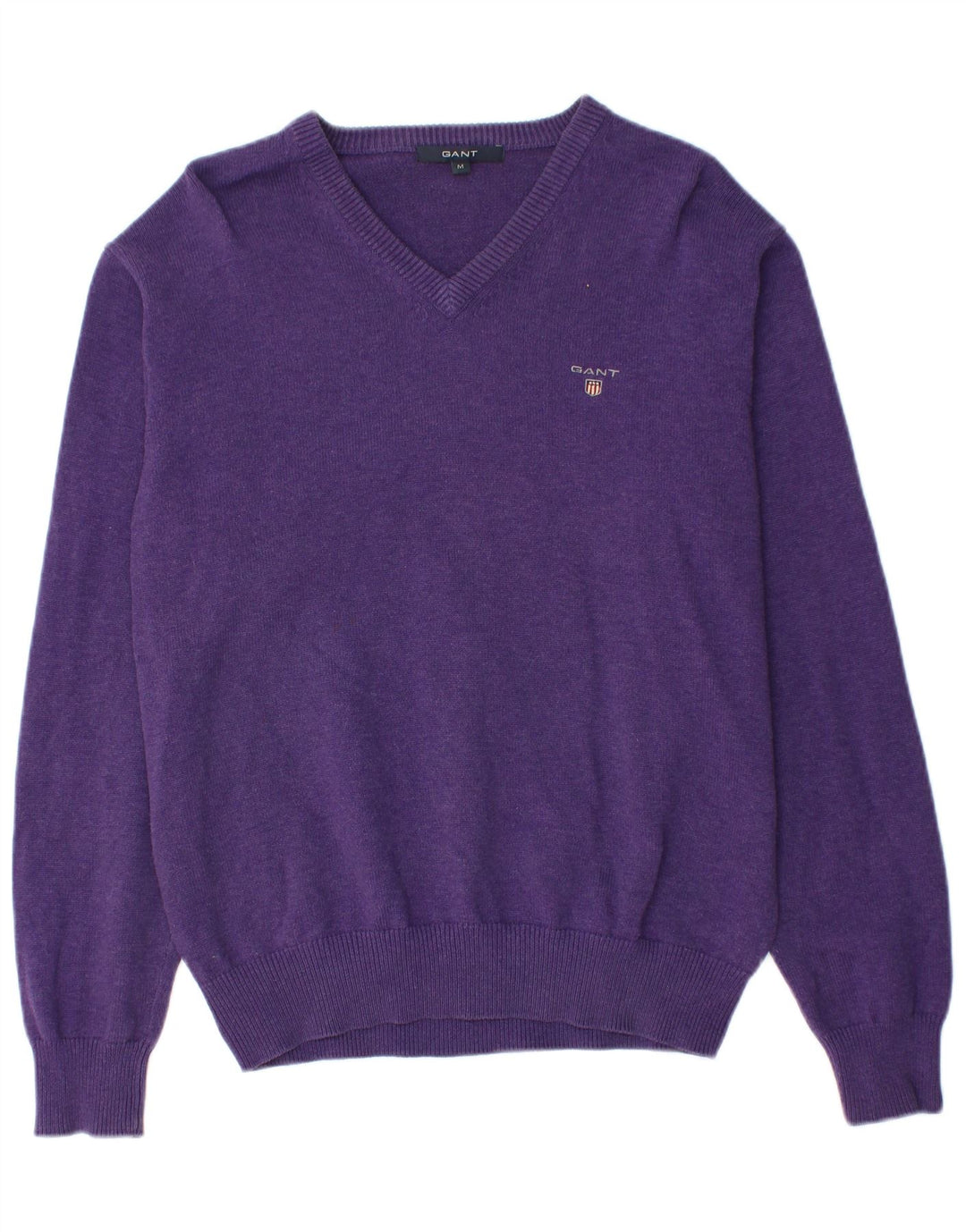 GANT Herre V-hals sweater Medium Lilla Bomuld