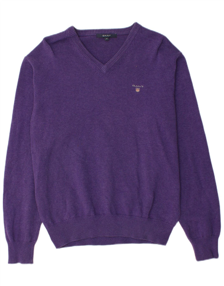 GANT Herre V-hals sweater Medium Lilla Bomuld