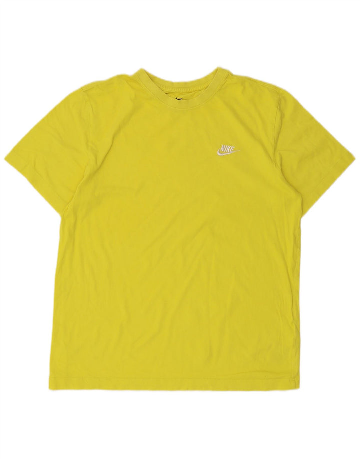 Nike Herre T-shirt Top Medium Gul Bomuld