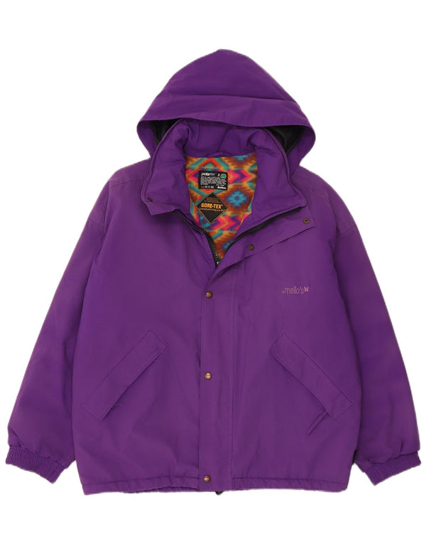 Mello's Gore-Tex hættejakke til mænd med løs pasform vindjakke UK 34 XS lilla
