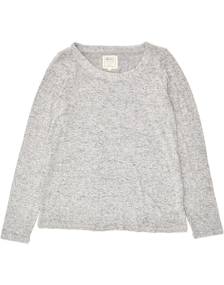 MOUNTAIN WAREHOUSE Womens Boat Neck Jumper Sweater UK 14 Large  Grey | Vintage Mountain Warehouse | Thrift | Second-Hand Mountain Warehouse | Used Clothing | Messina Hembry 