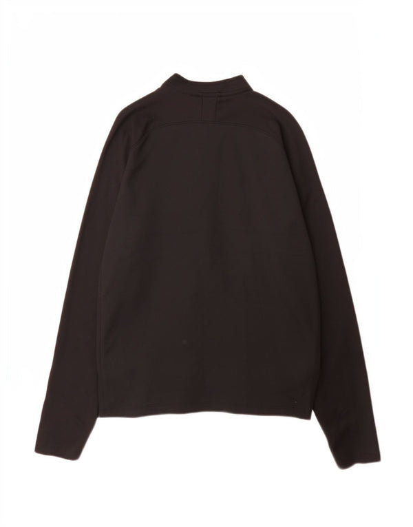 Nike Boys Dri Fit Pullover med lynlås-hals træningsdragt Top 13-14 år XL Sort