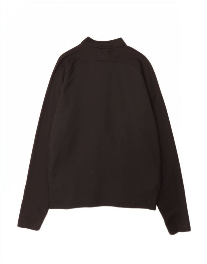 Nike Boys Dri Fit Pullover med lynlås-hals træningsdragt Top 13-14 år XL Sort