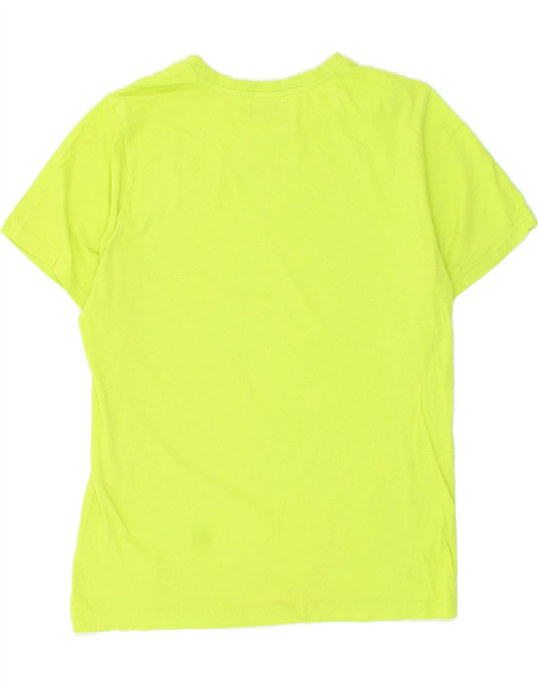 KAPPA Womens T-Shirt Top UK 14 Medium Yellow Cotton | Vintage Kappa | Thrift | Second-Hand Kappa | Used Clothing | Messina Hembry 