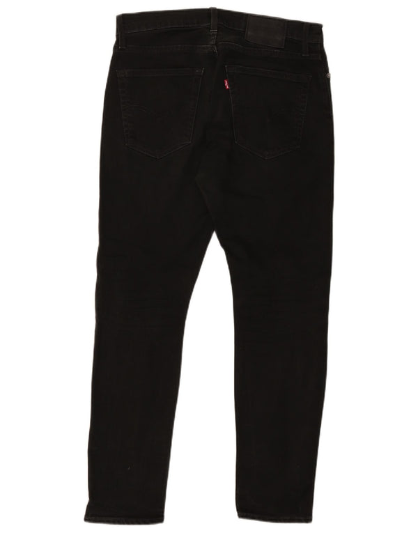 Levi's Slim Jeans til mænd W30 L30 sort bomuld
