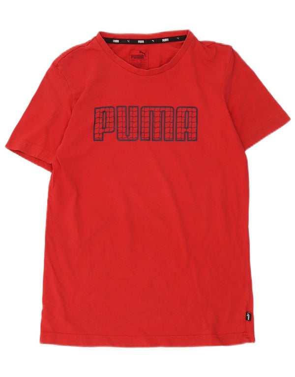 Puma drenge grafisk t-shirt top 13-14 år rød