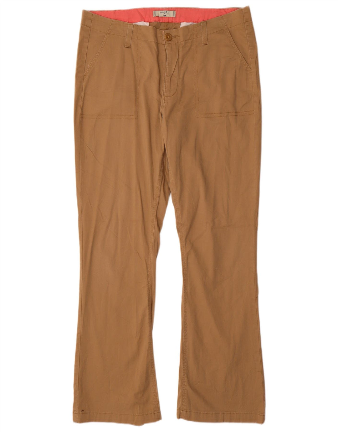 Lee Dame Bootcut Chino Bukser US 14 XL W36 L31 Brun Bomuld
