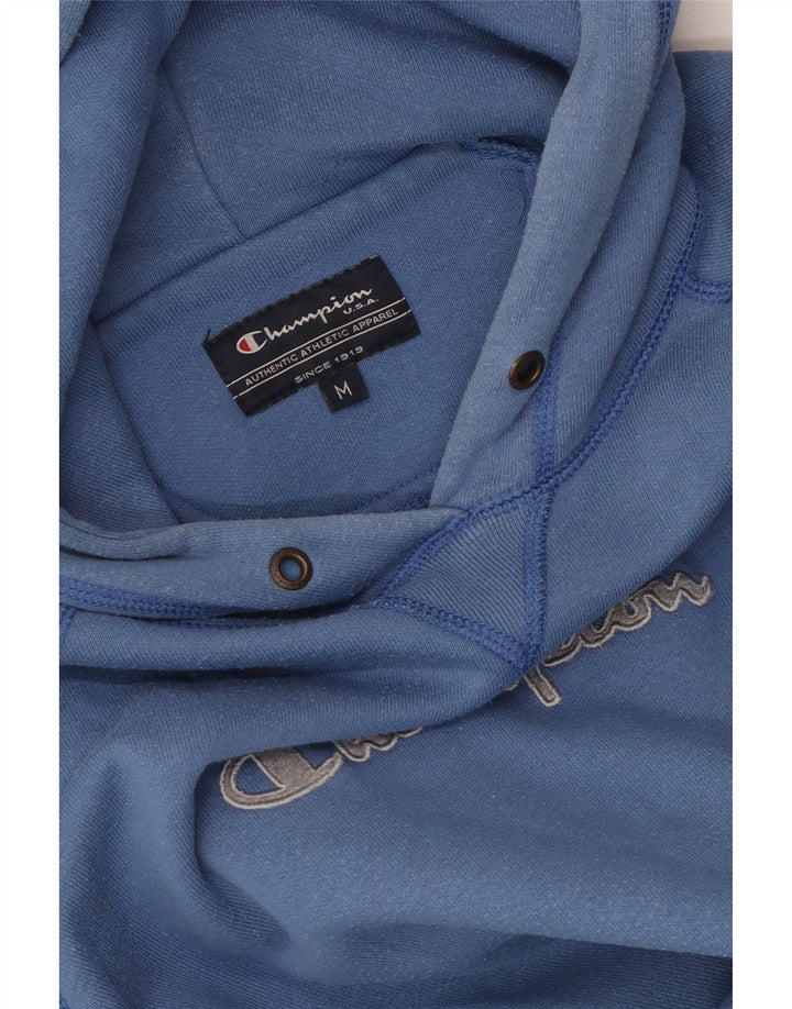 CHAMPION Grafisk hættetrøje til kvinder UK 14 Medium Blue