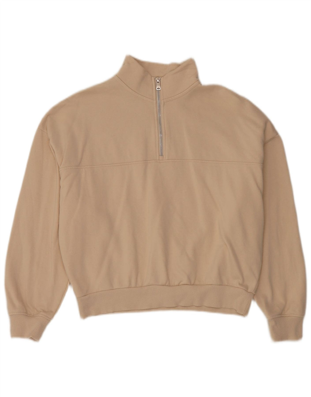 Marks & Spencer Dame Oversized Sweatshirt Jumper UK 10 Small Beige