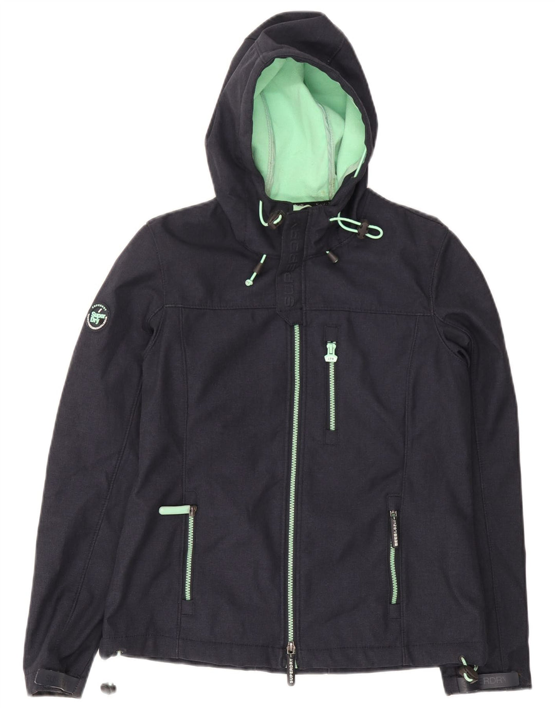 Superdry Windtrekker vindjakke med hætte til mænd UK 38 Medium Navy Blue