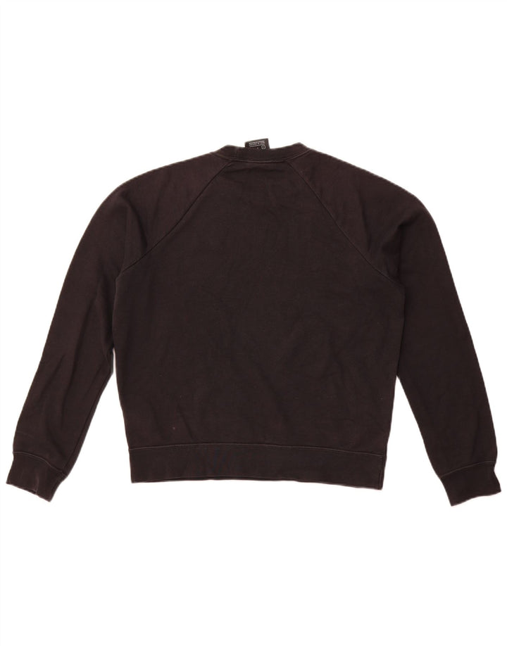 Nike Dame Oversized Sweatshirt Jumper UK 10 Small Black Bomuld