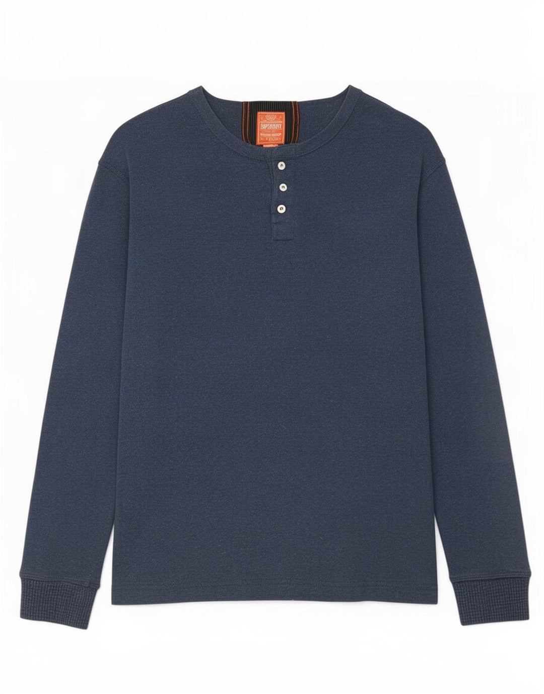 Superdry Herre Top Langærmet Medium Marineblå Bomuld