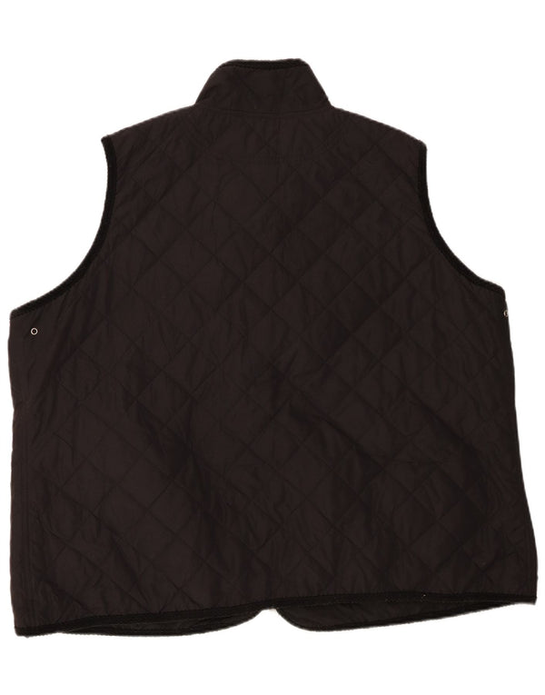 Ralph Lauren Womens Quilted Gilet UK 22 3XL Sort Polyester