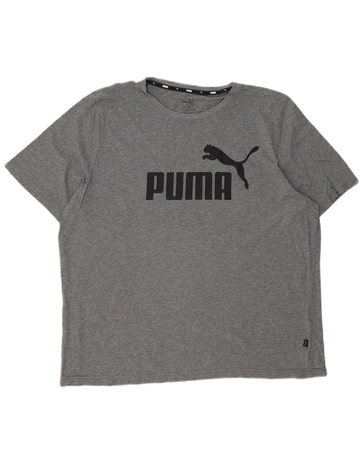 PUMA Herre grafisk T-shirt Top 2XL Grå
