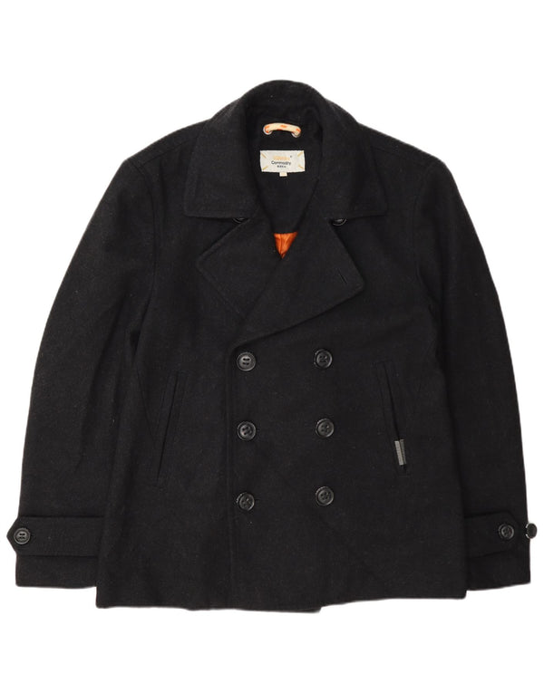 Superdry Men Pea Coat UK 42 XL Grå