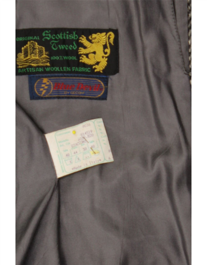 BLUE DEVIL Herre Overfrakke UK 38 Medium Grey Sildebensuld