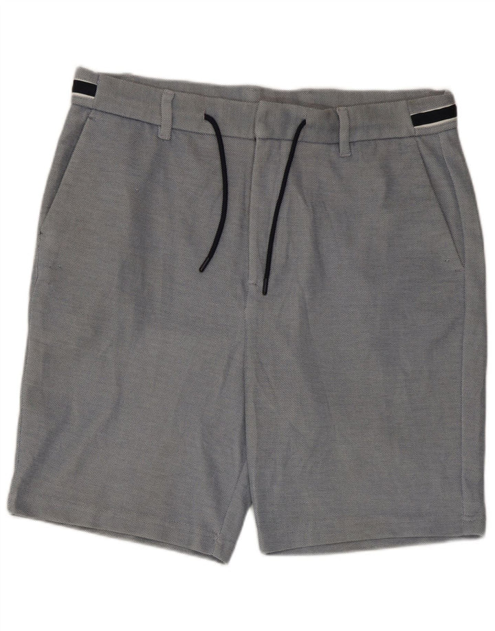 Zara Herre Chino Shorts XL W38 Blå Polyester