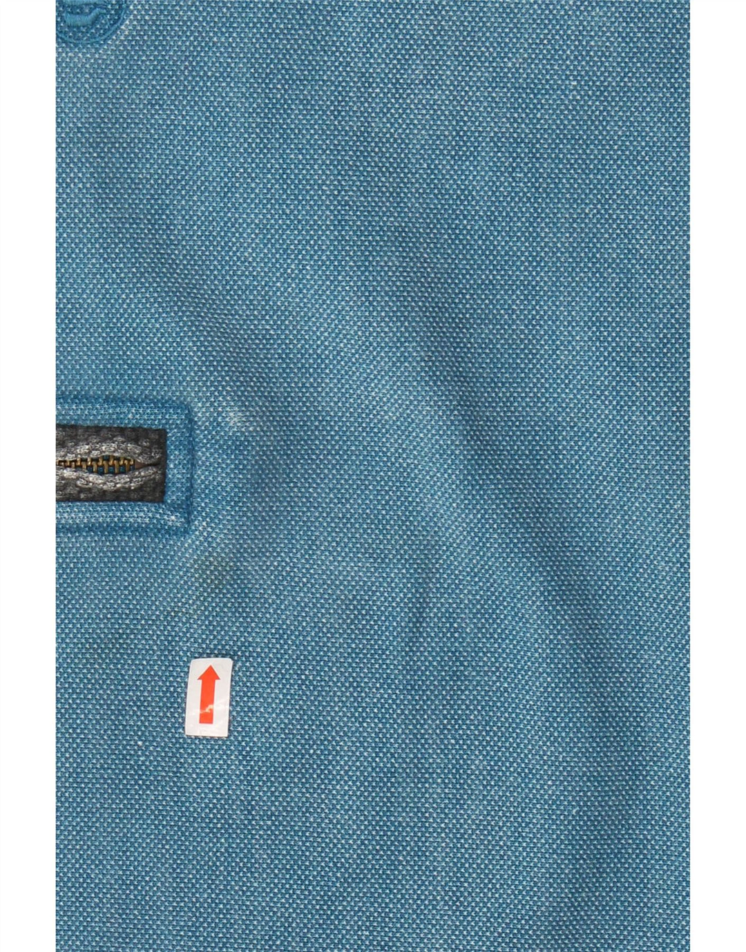 FED FACE Herre lynlås-hals sweatshirt jumper stor blå bomuld