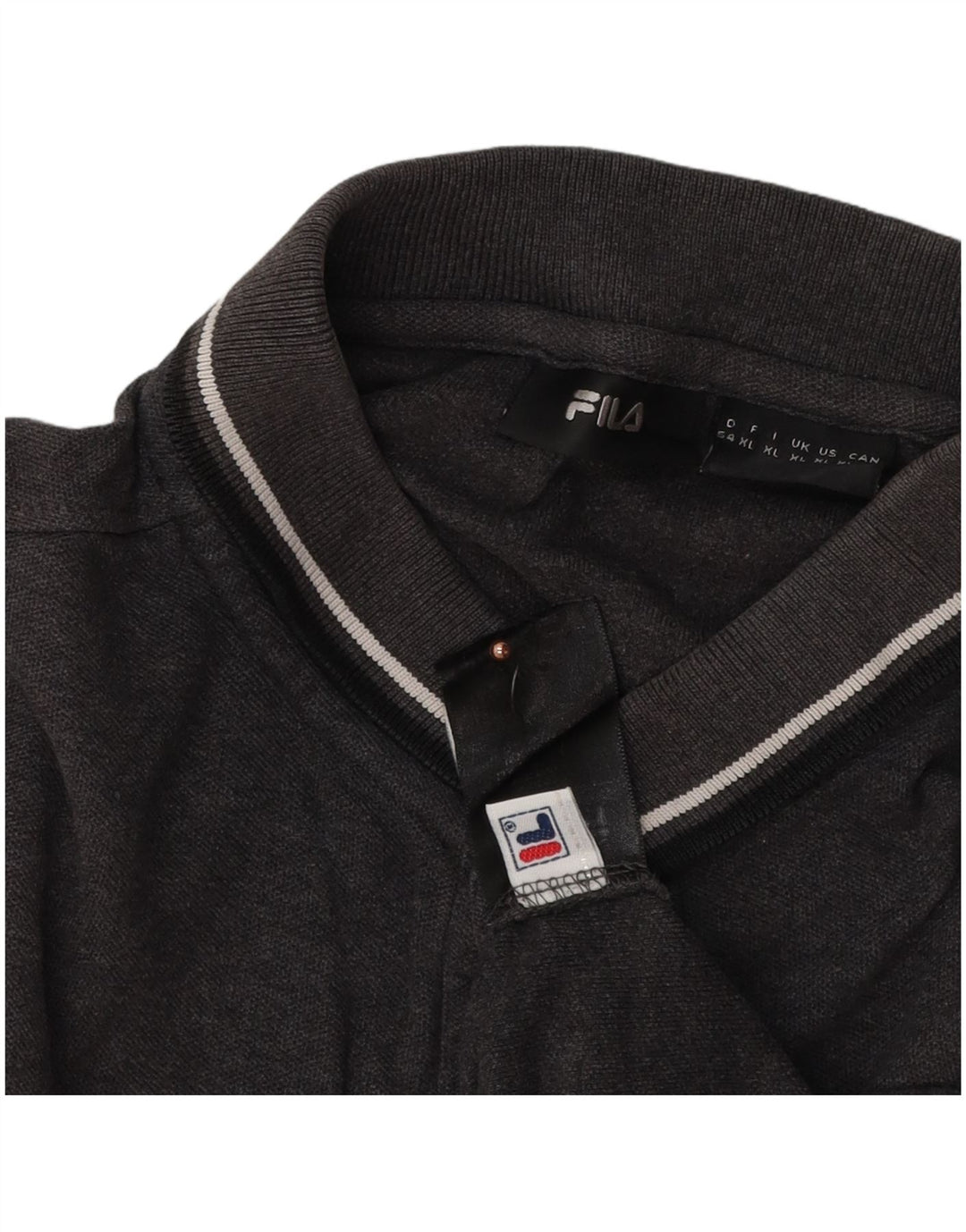 FILA Poloskjorte til mænd XL Grå Bomuld