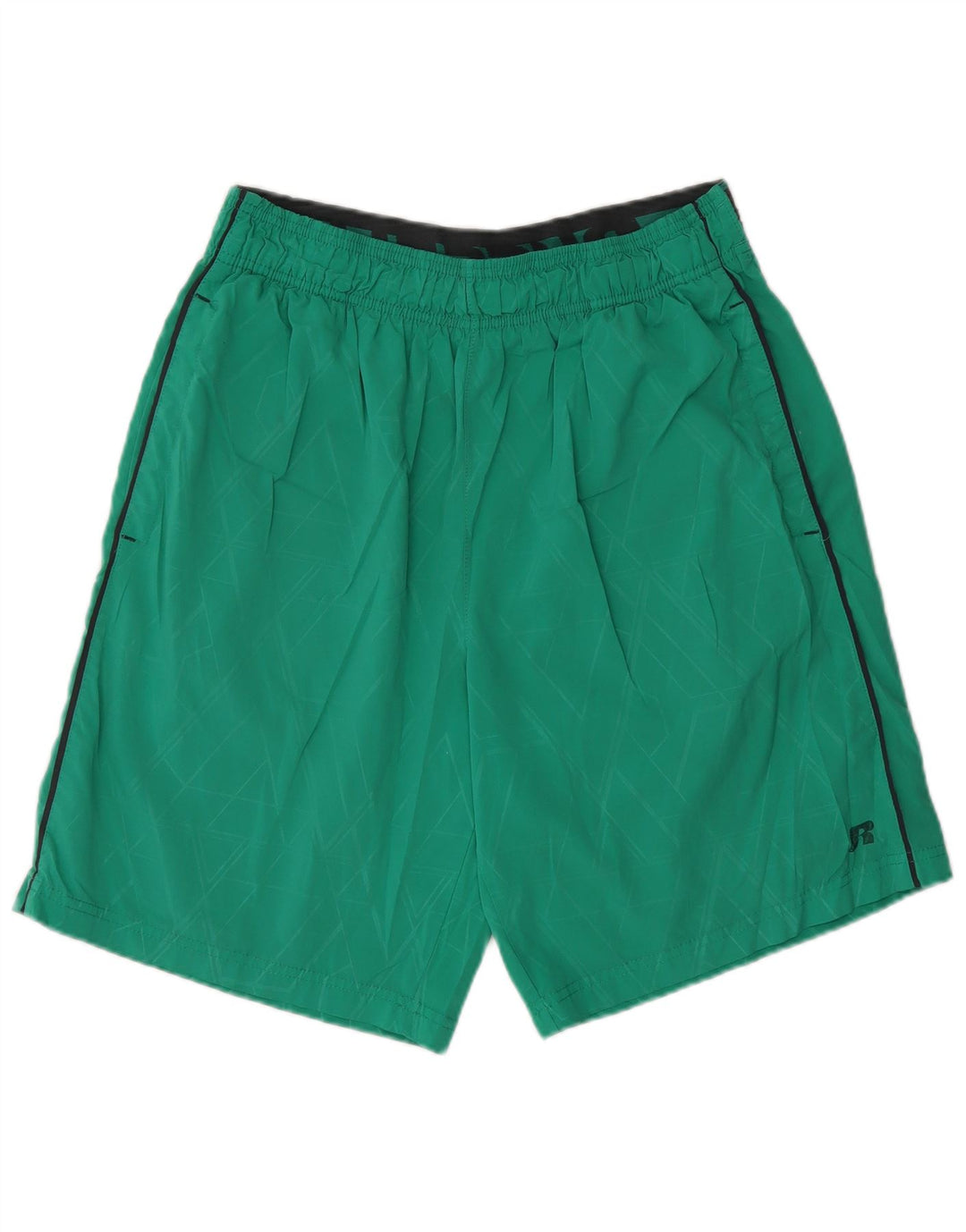 RUSSELL ATHLETIC Herre grafiske sportsshorts Medium Grøn Geometrisk