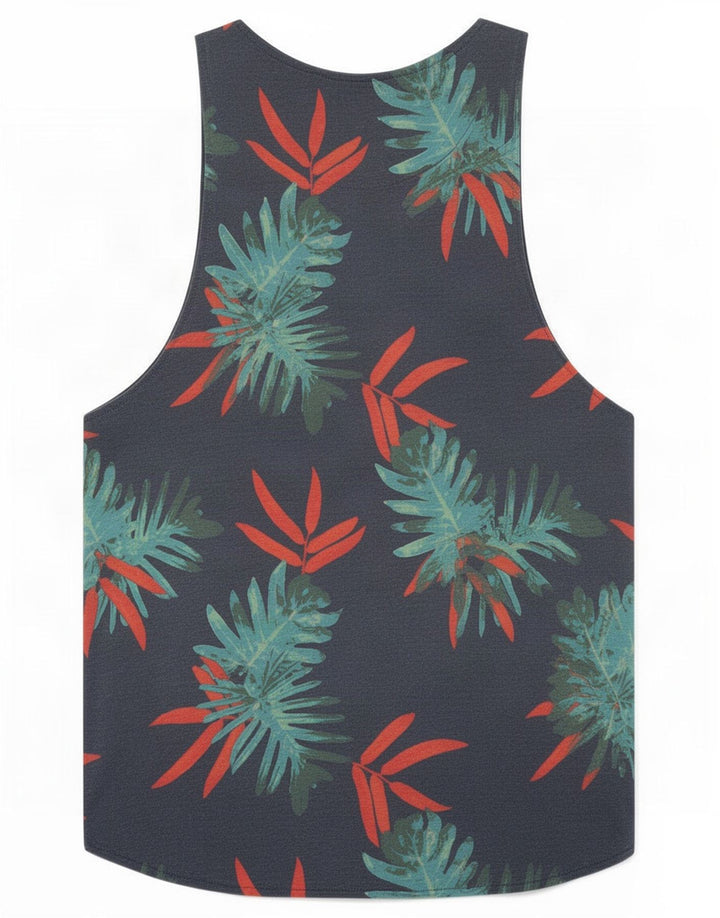 Jack & Jones Herrevest Top Small Navy Blue Floral