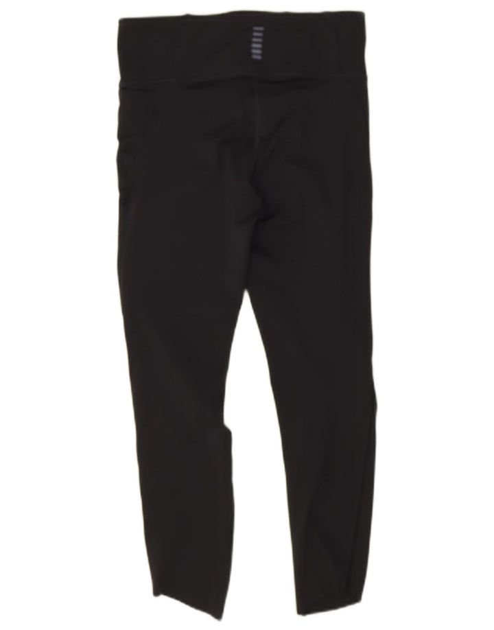 Under Armour Womens Heat Gear Abstrakt mønster Leggings UK 12 Medium Black
