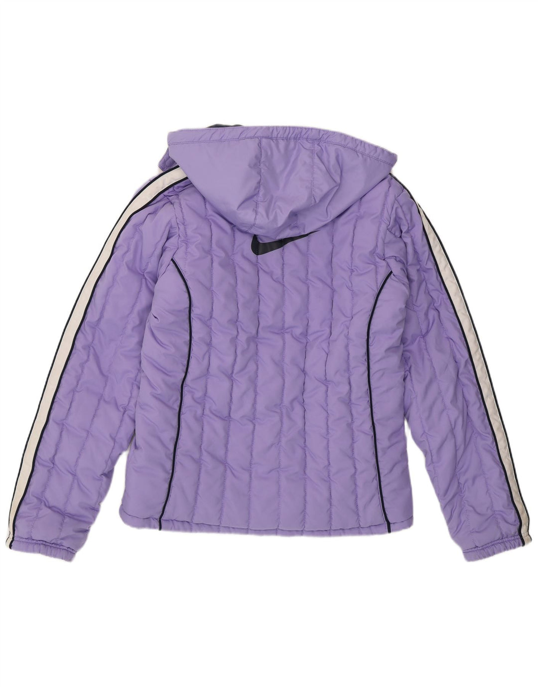 Nike Polstret hættejakke til piger 13-14 år XL Lilla Colourblock Polyester