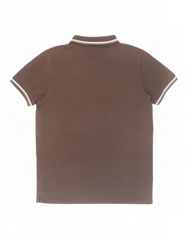 Sergio Tacchini herre polo skjorte stor brun