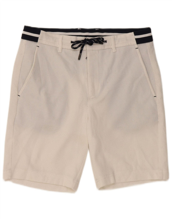 Zara Badeshorts til mænd Small White Colourblock Polyester