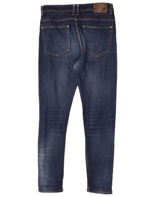 Zara Herre Skinny Jeans EU 42 Large W32 L29 Blå Bomuld