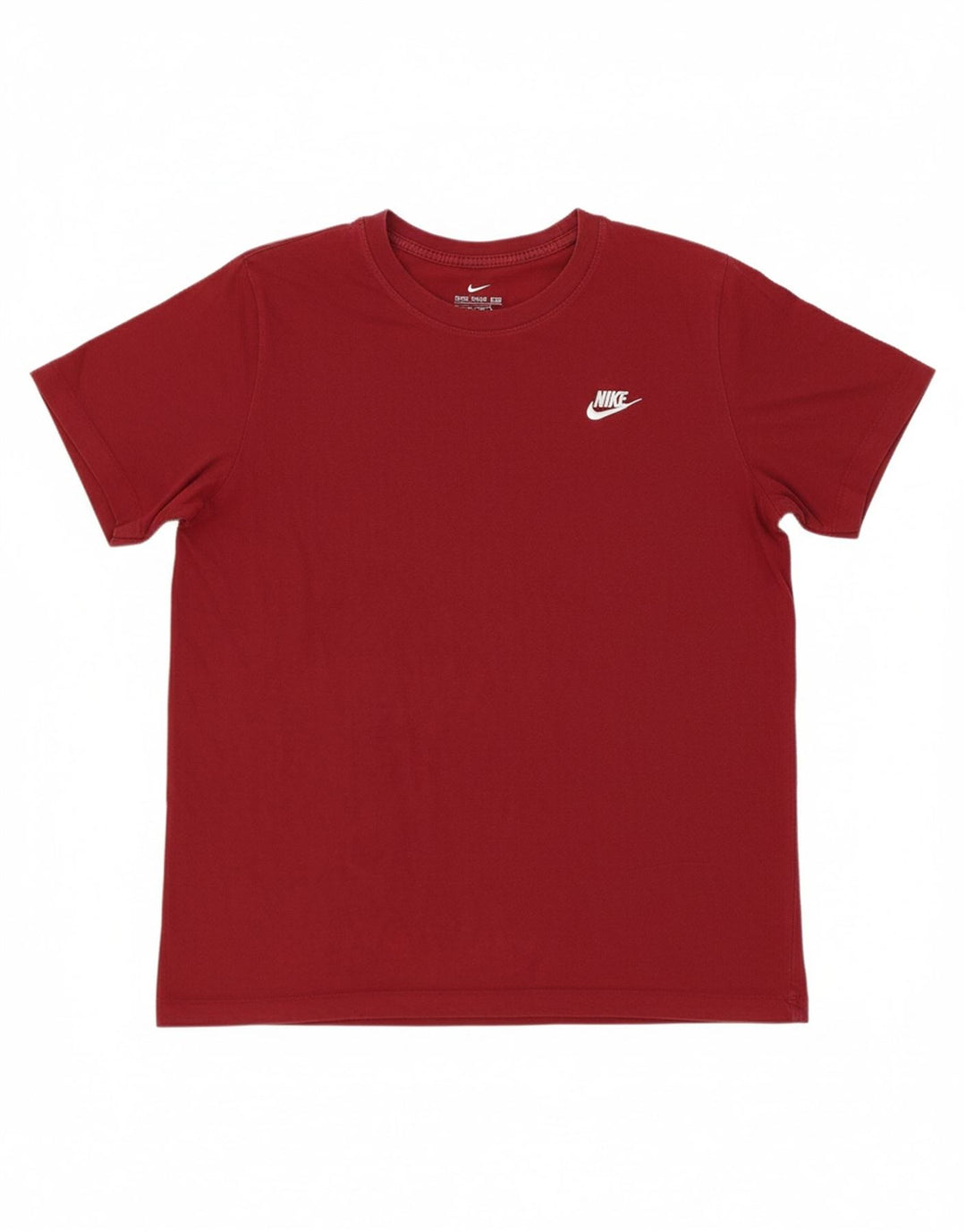 NIKE Mens T-Shirt Top Large Burgundy Cotton