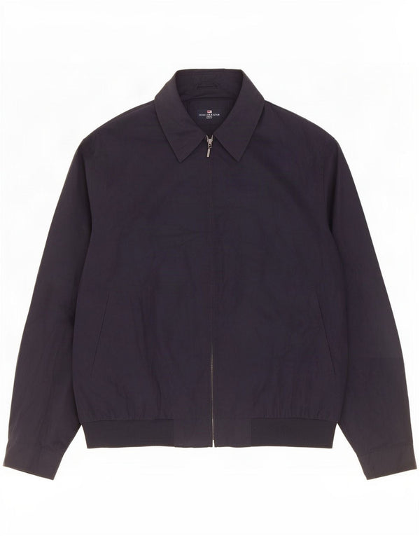 Marks & Spencer Herre Blue Harbor Bomber Jacket UK 40 Large Navy Polyester