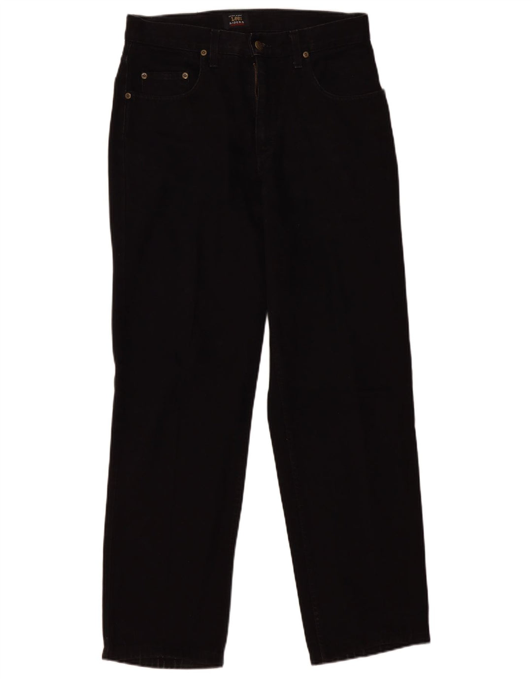 Lee Mens Kansas Straight Jeans W32 L30 Sort Bomuld