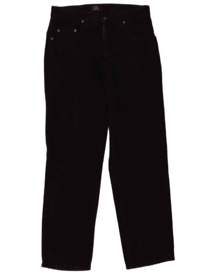 Lee Mens Kansas Straight Jeans W32 L30 Sort Bomuld