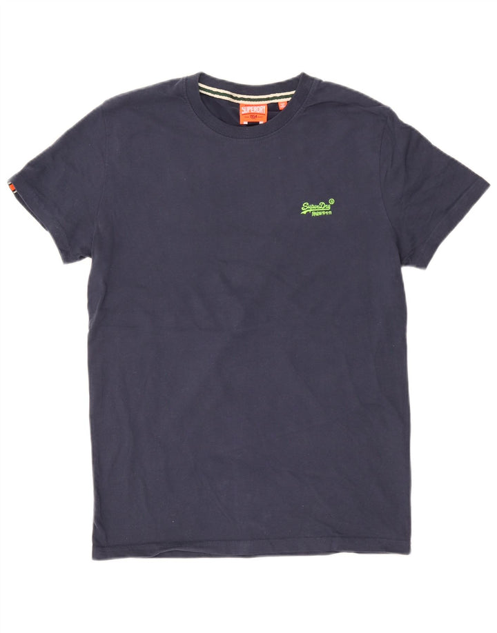 Superdry Herre T-shirt Top Medium Marineblå Bomuld