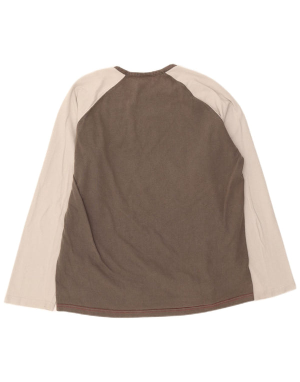 Adidas Herre Top Langærmet UK 46/48 XL Flerfarvet Colourblock Bomuld